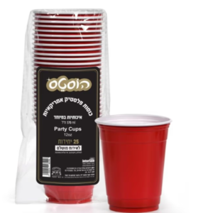 American plastic cups 370 ml - 25 units